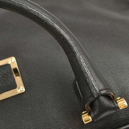 Loewe Amazona Leather, Black, Leather, Travel Bag