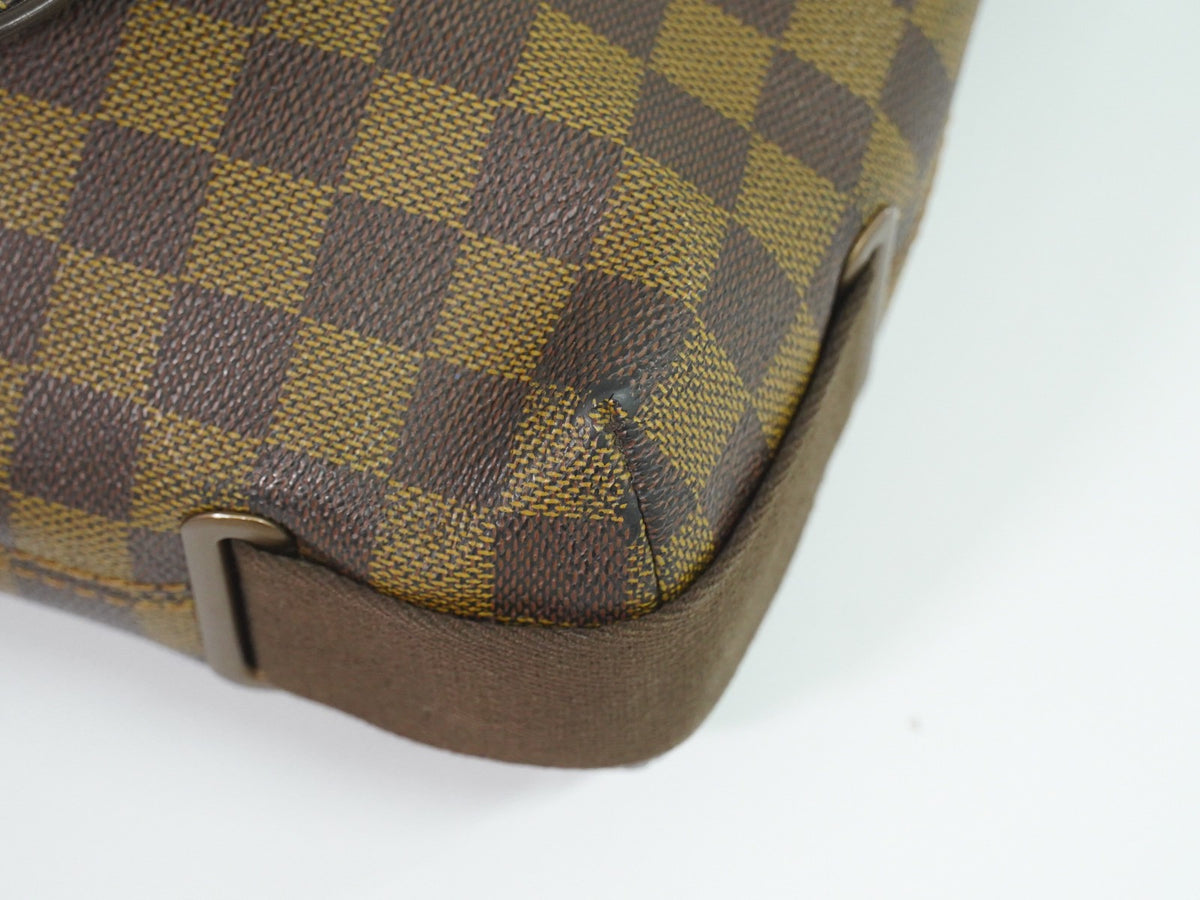 Louis Vuitton Brooklyn Damier Ebene, Brown, Canvas, Shoulder Bag