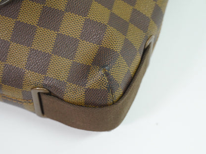 Louis Vuitton Brooklyn Damier Ebene, Brown, Canvas, Shoulder Bag