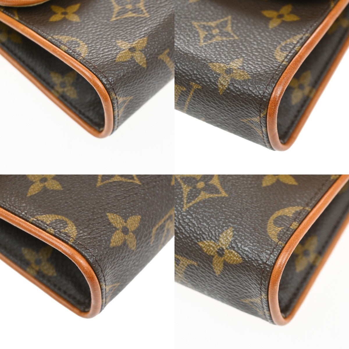 Louis Vuitton Florentine Canvas, Brown, Canvas, Clutch