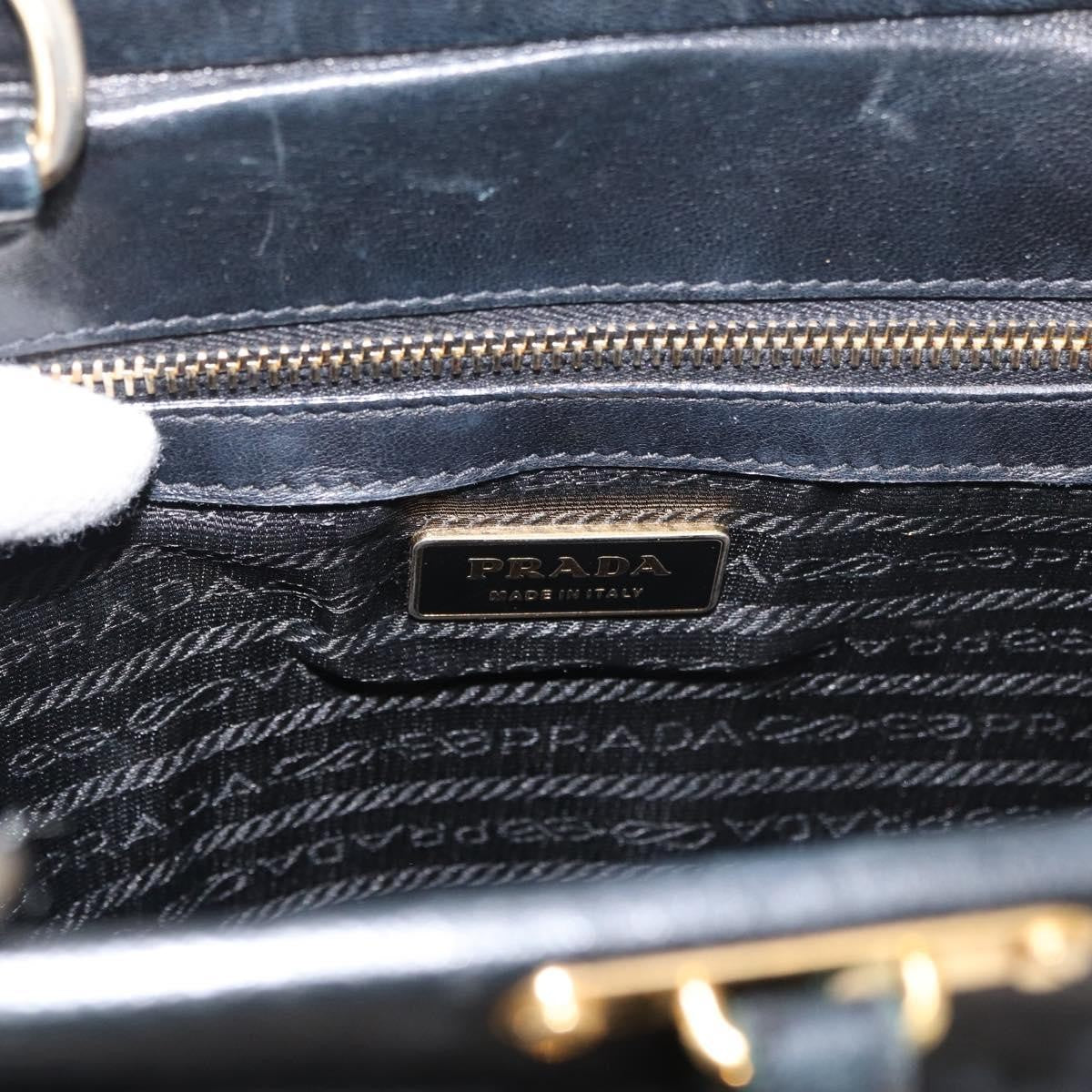 Prada Tote Leather, Black, Leather, Tote Bag