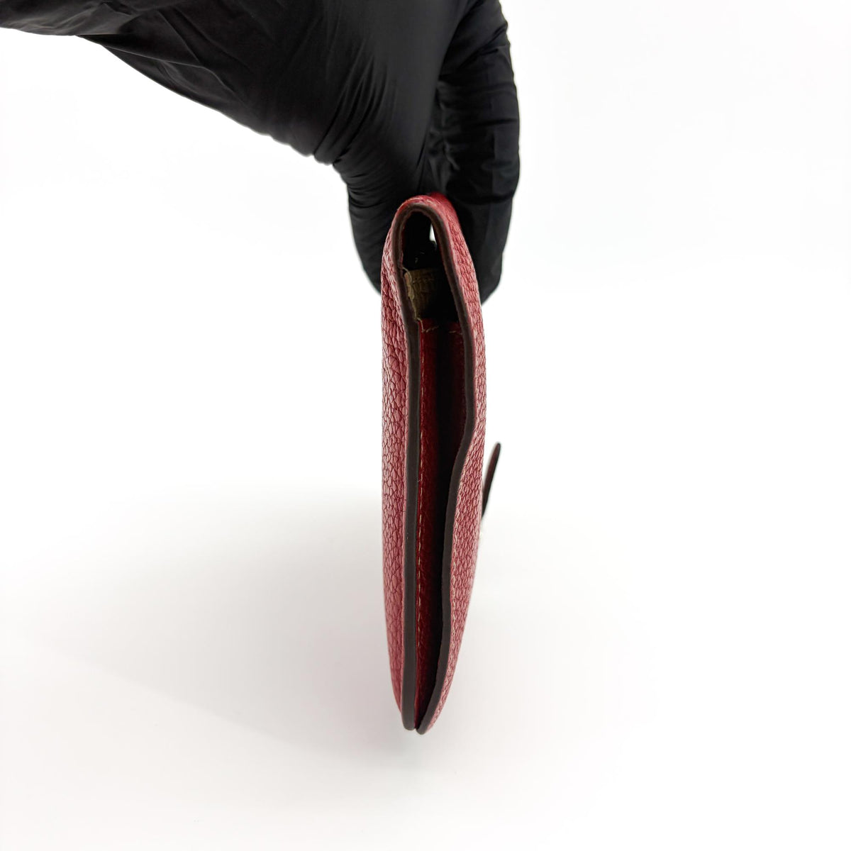 Hermes Bicolor Dogon Duo Combined Leather, Red, Leather, Wallet