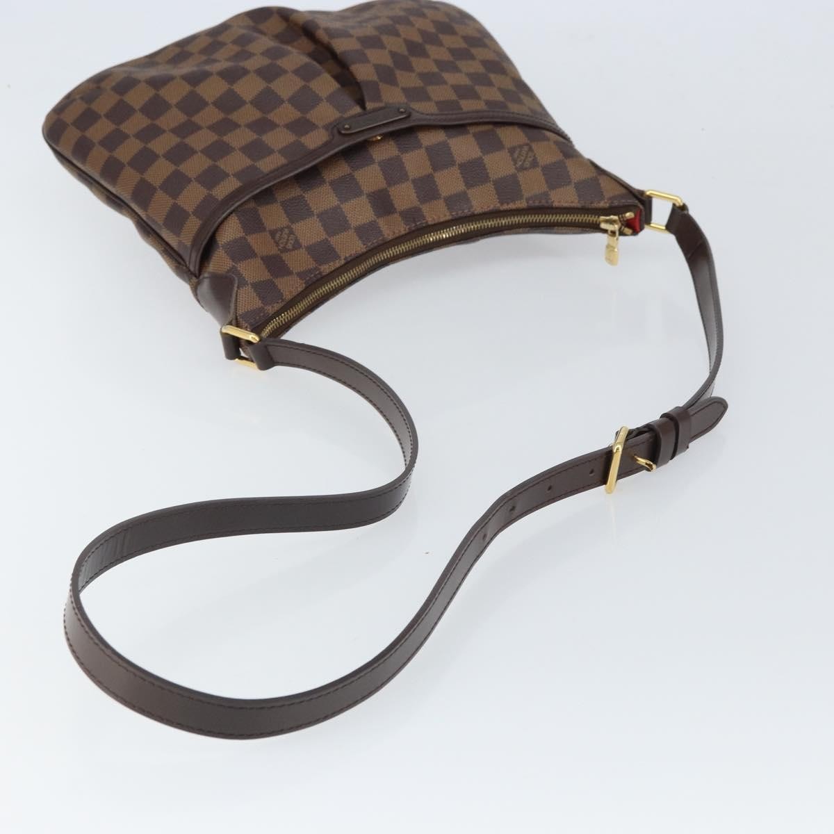 Louis Vuitton Bloomsbury Damier, Brown, Canvas, Handbag