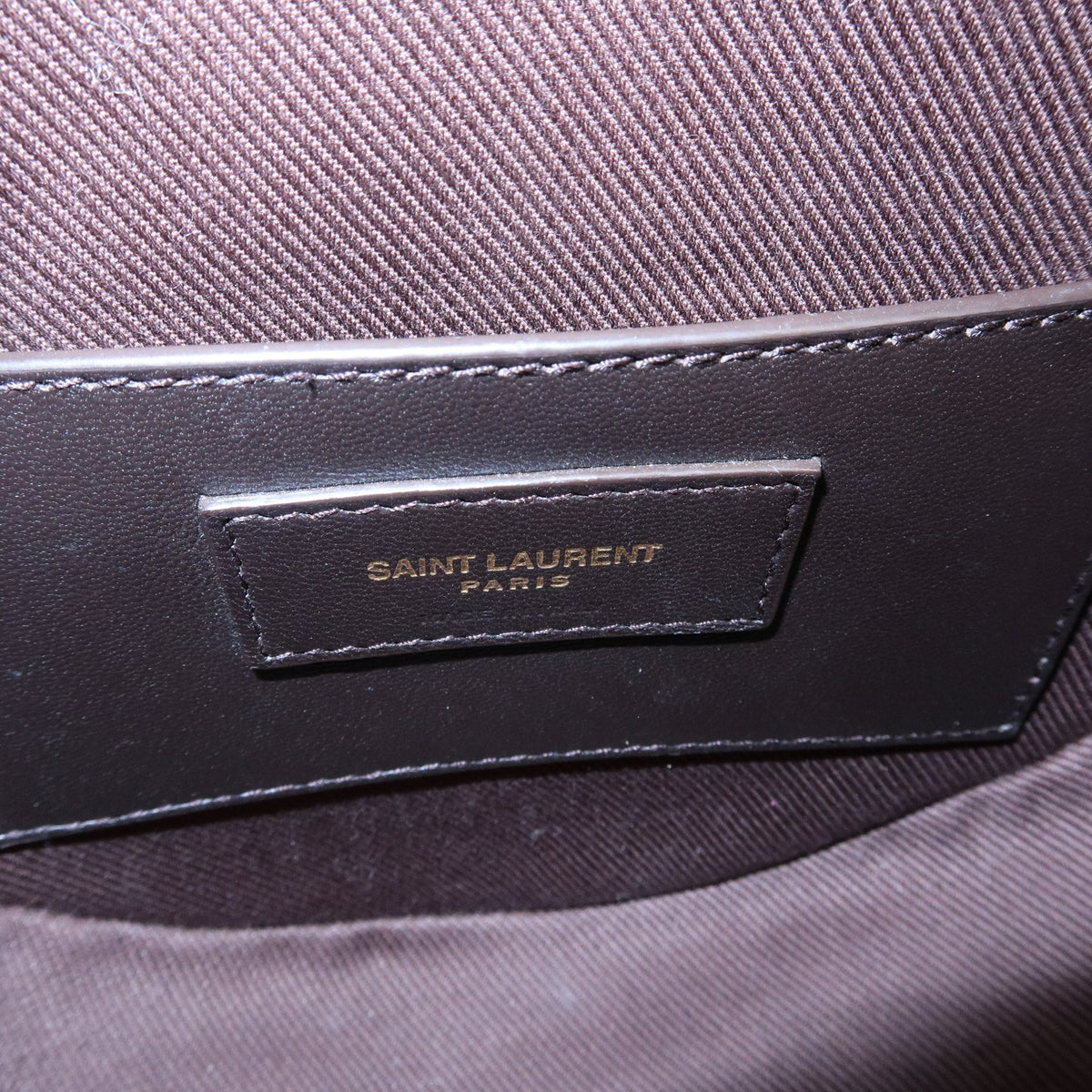 Saint Laurent Le Monogramme Coeur Monogram All Over Coated Canvas and Leather, Brown, Canvas, Handbag