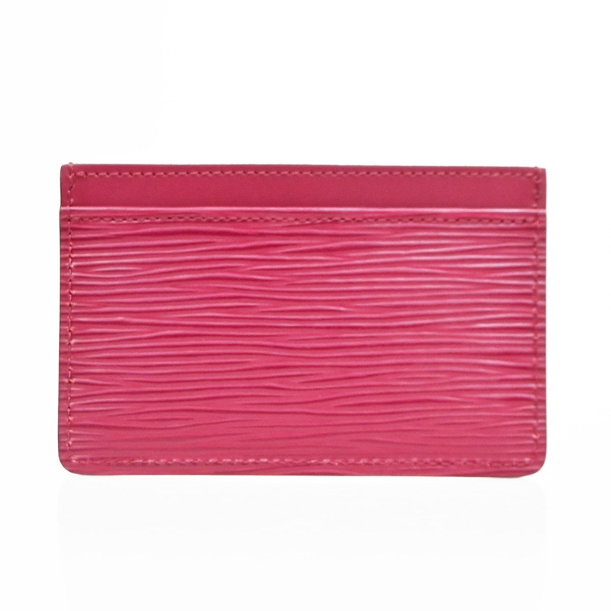 Louis Vuitton Porte Cartes Simple Card Holder Epi Leather, Red, Leather, Card Holder
