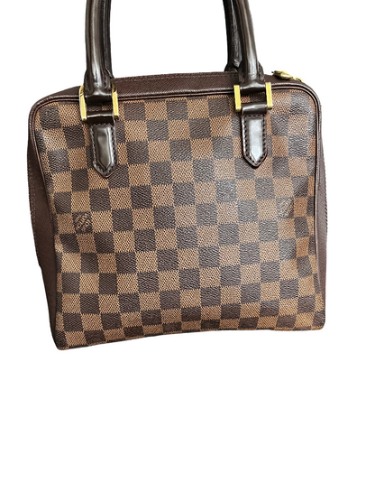 Louis Vuitton Brera Damier Ebene, Brown, Leather, Handbag