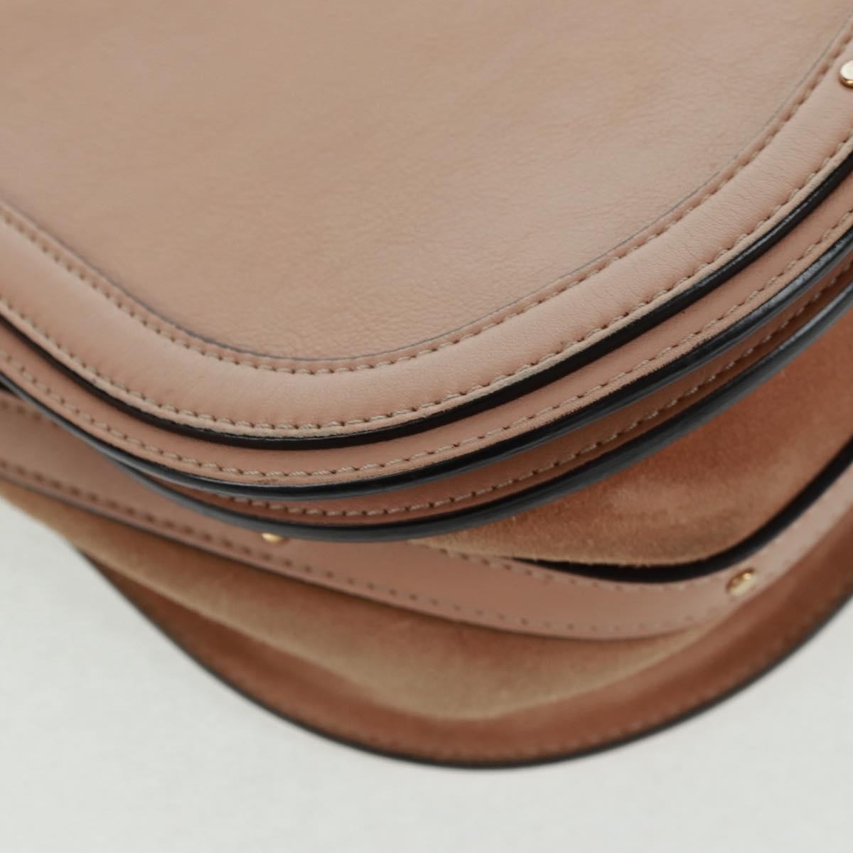 Chloe Nile Leather, Pink, Leather, Handbag