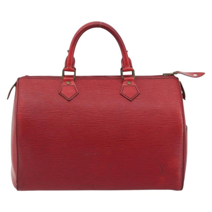 Louis Vuitton Speedy Epi, Red, Leather, Handbag