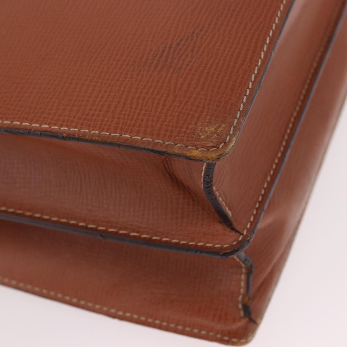 Loewe Anagram Business Leather, Brown, Leather, Briefcase