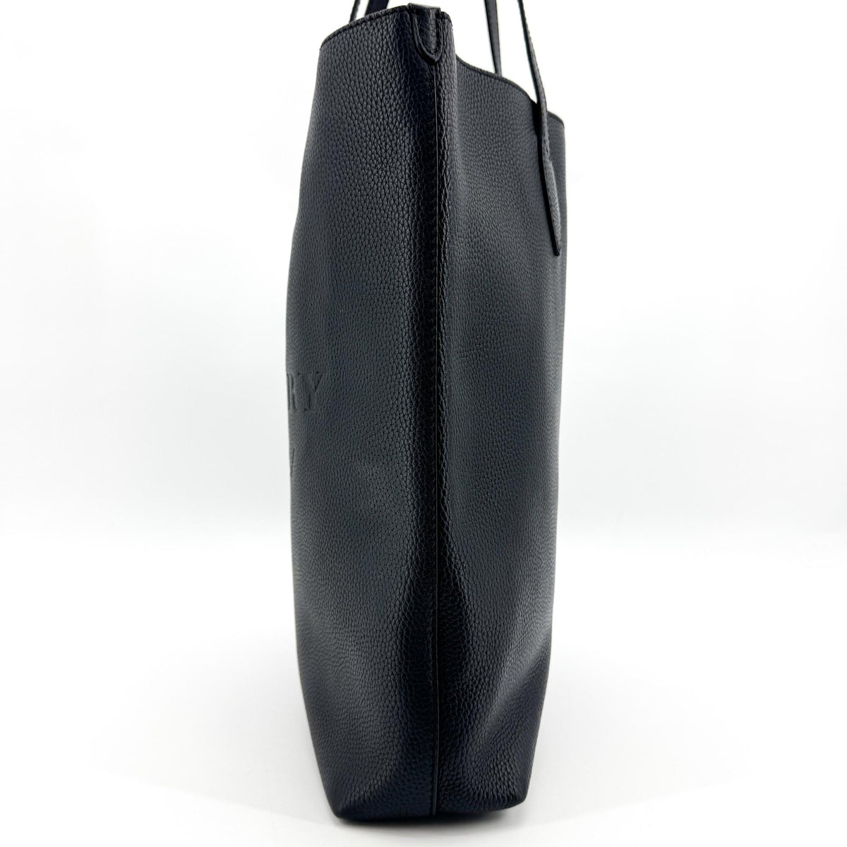 Burberry Remington Embossed Leather, Black, Leather, Tote Bag