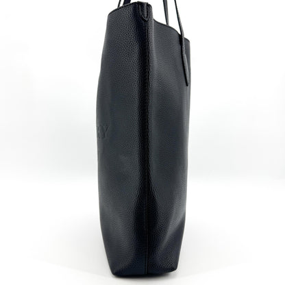 Burberry Remington Embossed Leather, Black, Leather, Tote Bag