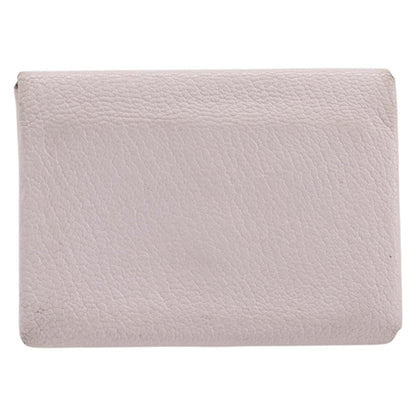 Hermes Calvi Duo Card Holder Chevre Mysore, Pink, Leather, Card Holder