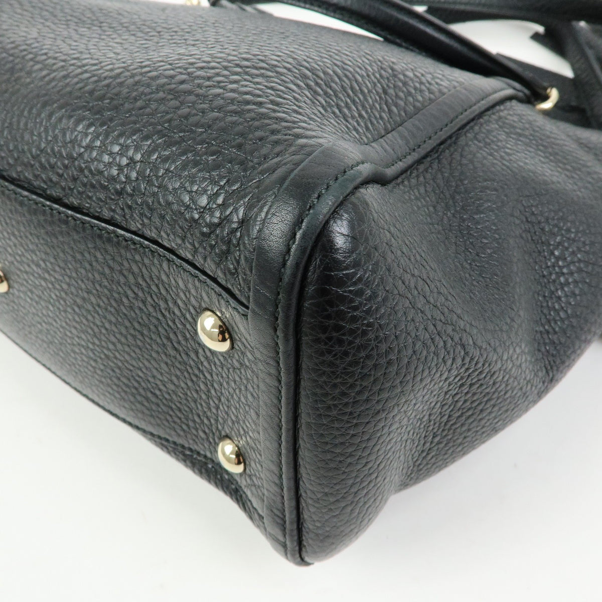 Gucci Soho Convertible Top Handle Leather, Black, Leather, Handbag