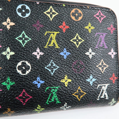 Louis Vuitton Zippy Coin Purse Monogram Multicolor, Black, Canvas, Wallet