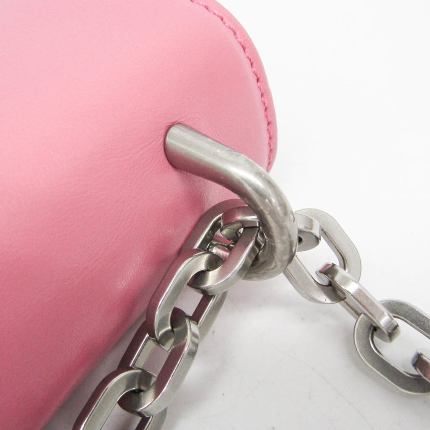Prada Lux Chain Lock Flap Saffiano Leather, Pink, Leather, Shoulder Bag