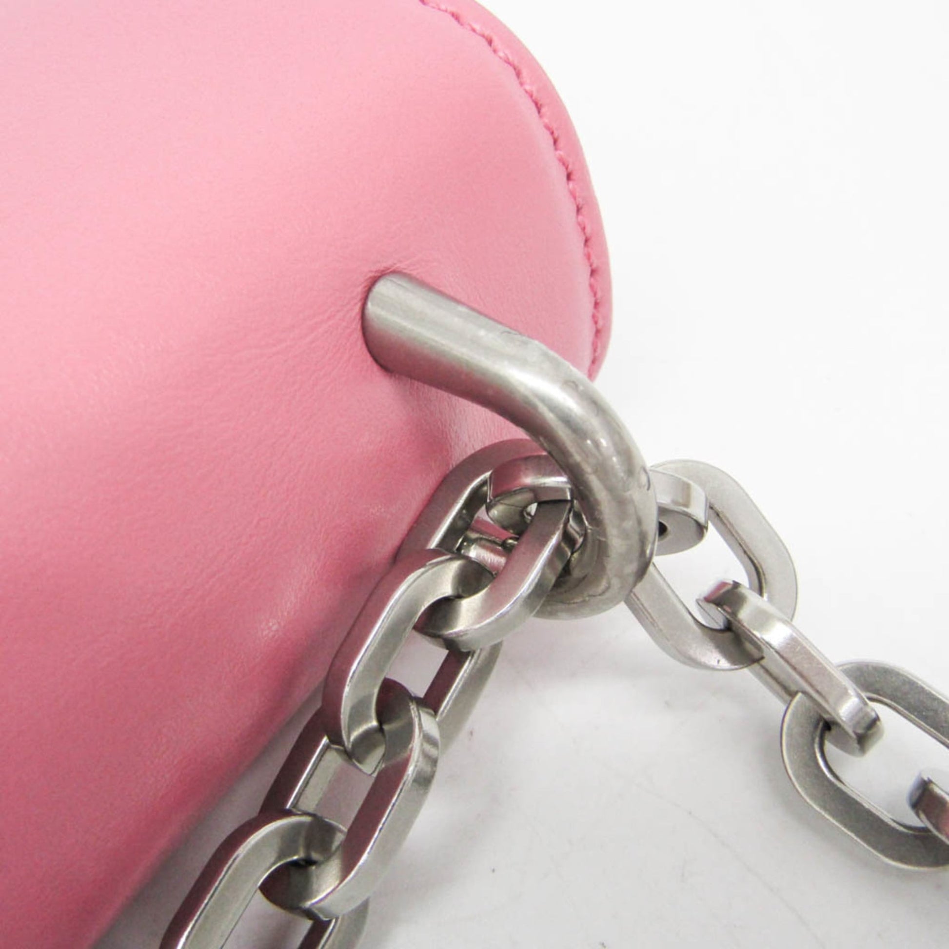 Prada Lux Chain Lock Flap Saffiano Leather, Pink, Leather, Shoulder Bag