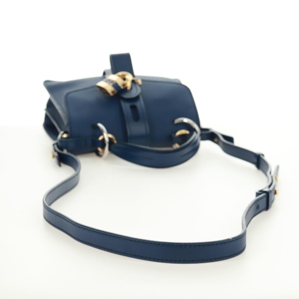 Chloe Aby Day Leather, Blue, Leather, Handbag