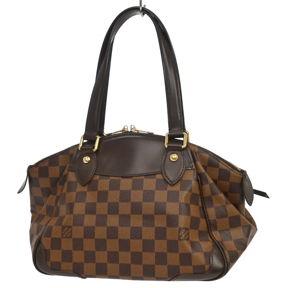 Louis Vuitton Verona Damier Ebene, Brown, Canvas, Tote Bag