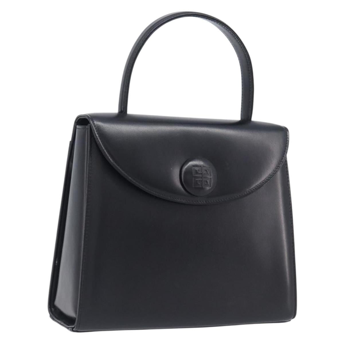 Givenchy Twist lock top handle Leather, Black, Leather, Handbag