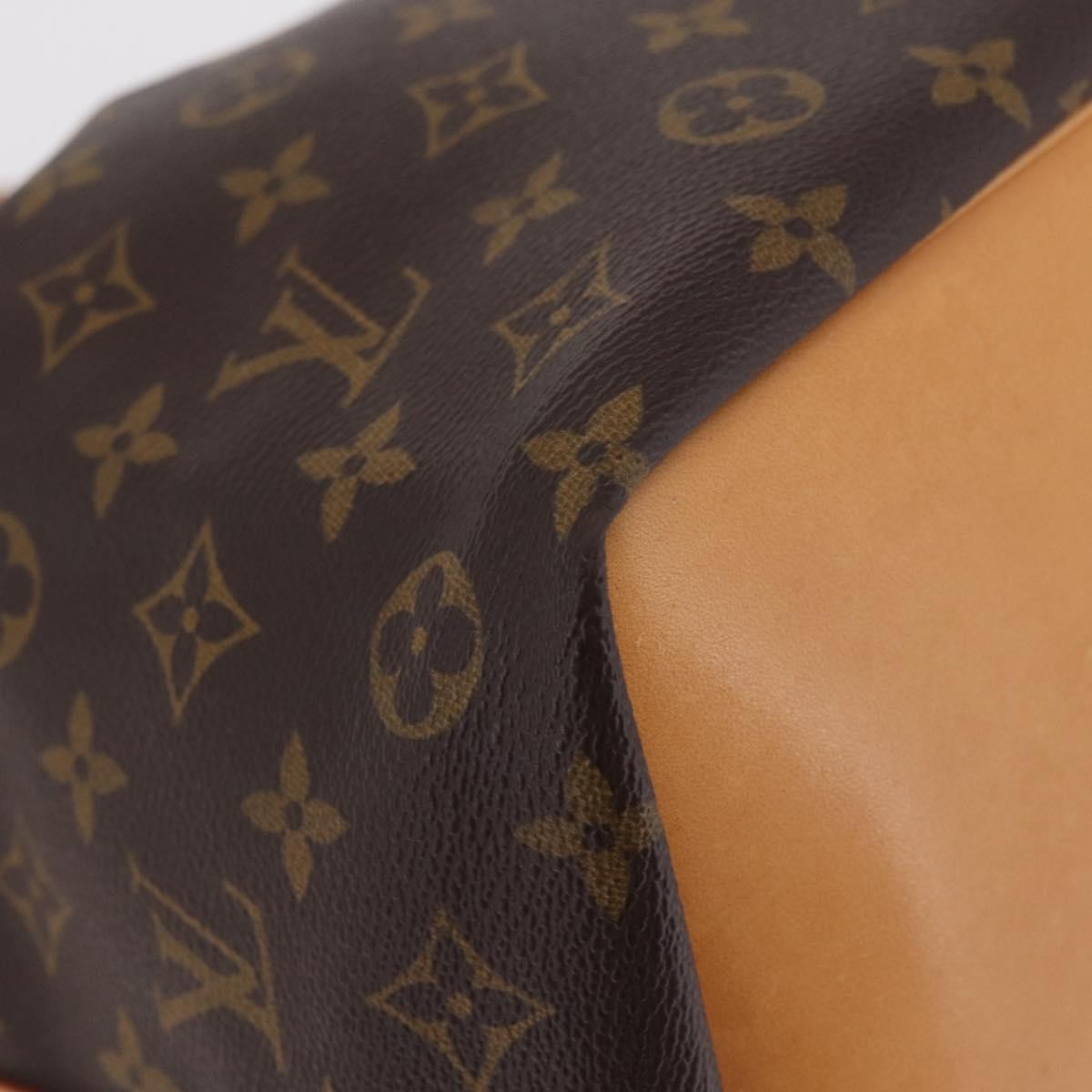 Louis Vuitton Petit Noe Monogram Canvas, Brown, Canvas, Handbag