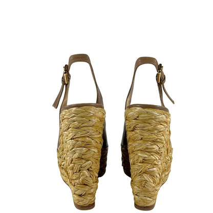 Dolce and Gabbana Espadrille Sandals 6.5 US Tan