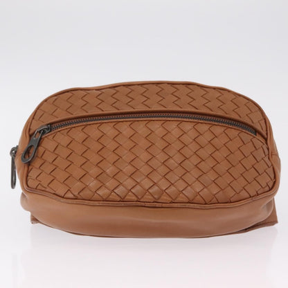 Bottega Veneta Light Waist Intrecciato Leather, Brown, Leather, Handbag