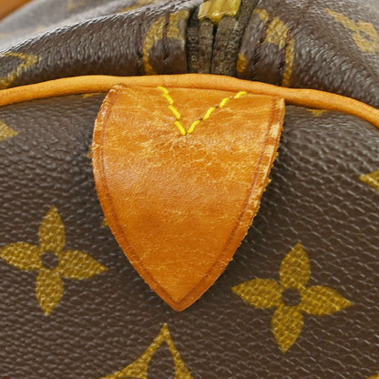 Louis Vuitton Keepall Monogram, Brown, Canvas, Travel Bag