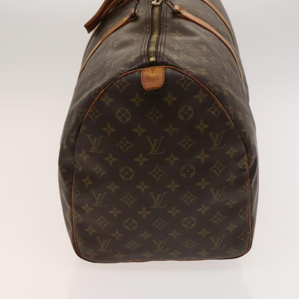Louis Vuitton Keepall Bag Monogram Canvas, BROWN, CANVAS, Travel bag