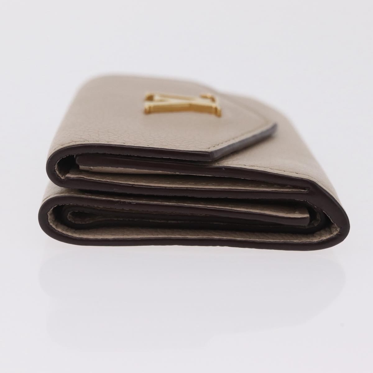 Louis Vuitton Lockmini Leather, Beige, Leather, Wallet