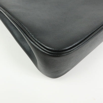 Salvatore Ferragamo Shoulder Bag Leather, Black, Leather, Shoulder Bag