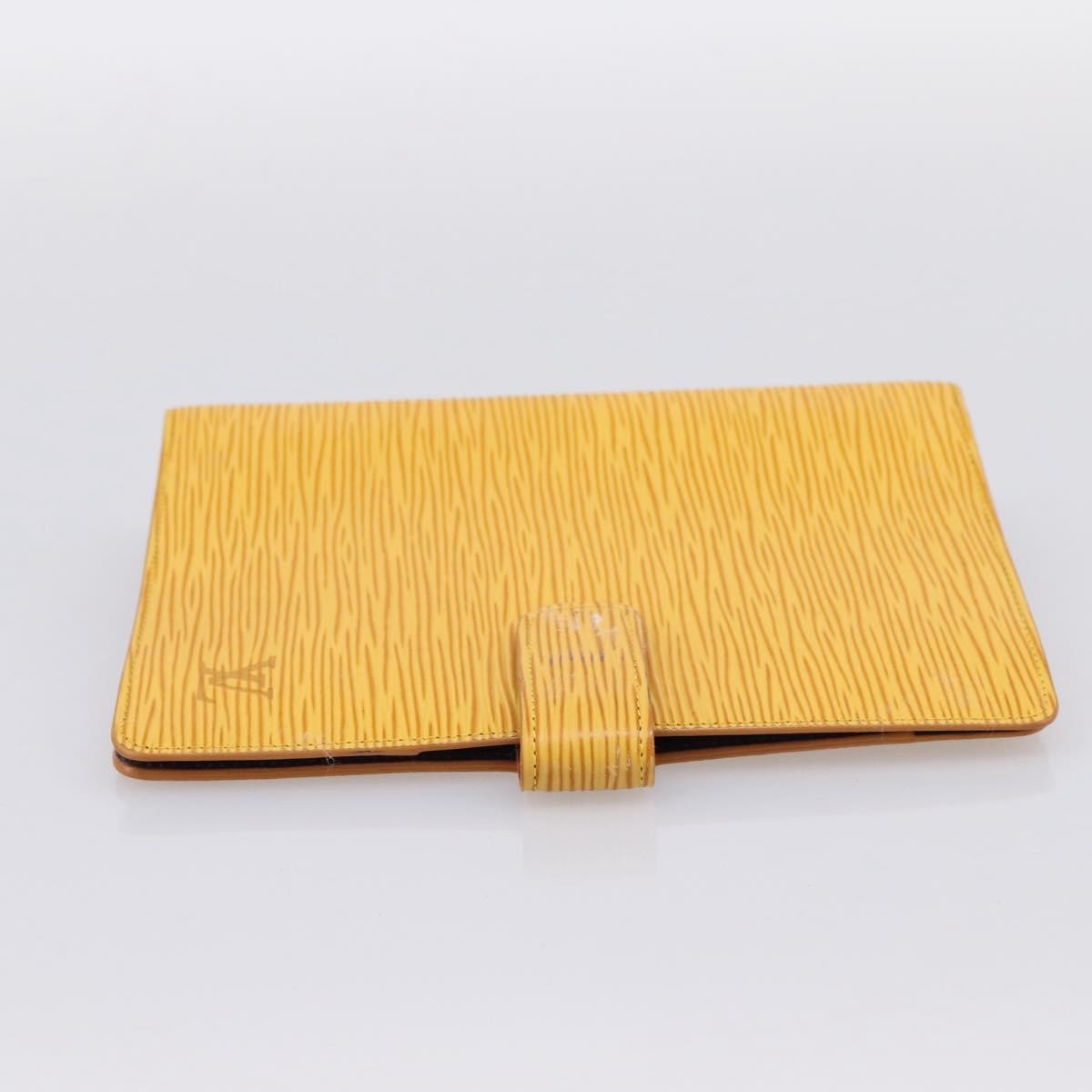 Louis Vuitton Agenda Cover Epi Leather, Yellow, Leather, Wallet