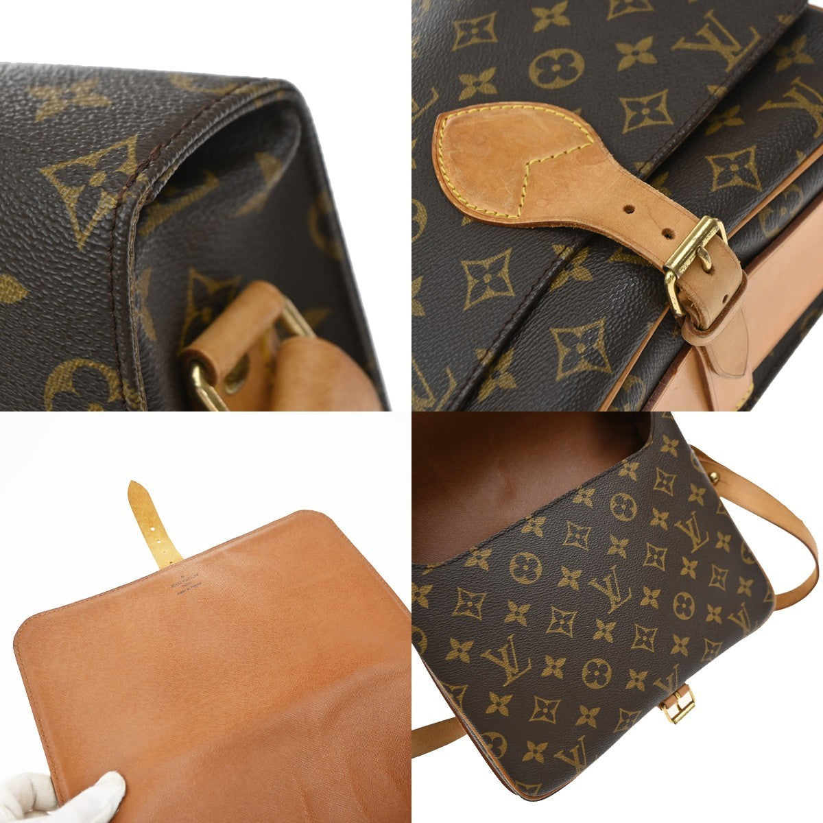 Louis Vuitton Cartouchiere Monogram Canvas, Brown, Canvas, Handbag