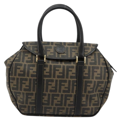 Fendi Vintage Zucca Canvas, Brown, Canvas, Tote Bag