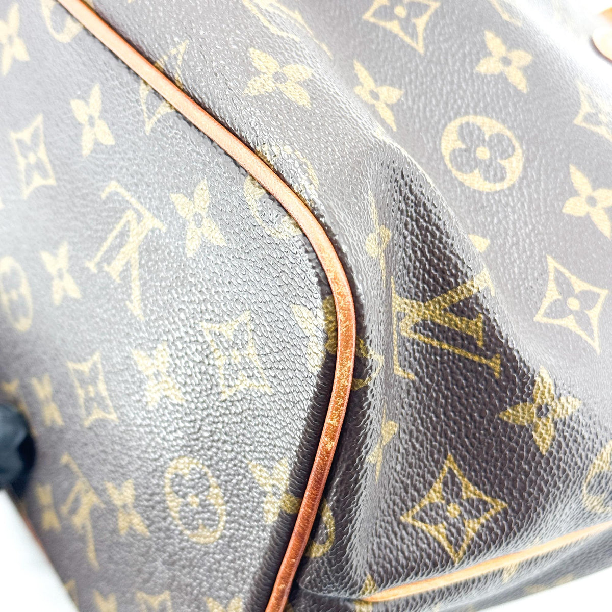 Louis Vuitton Palermo Monogram Canvas, Brown, Canvas, Handbag