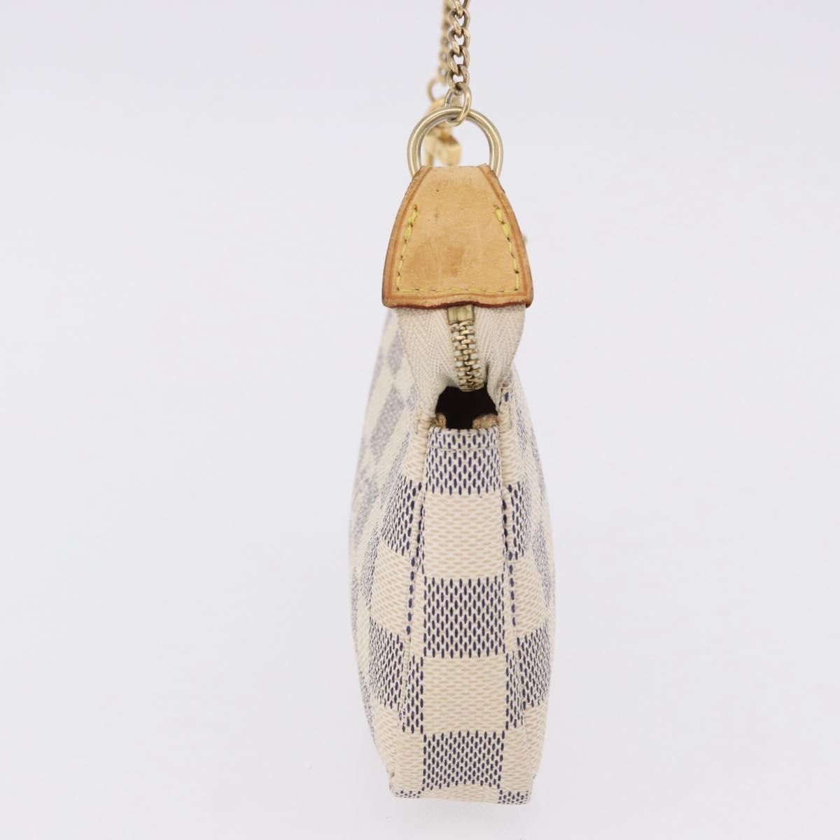 Louis Vuitton Mini pochette accessoires Damier Canvas, Beige, Canvas, Clutch