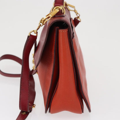 Miu Miu Madras Top Handle Leather, Red, Leather, Handbag