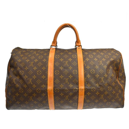 Louis Vuitton Keepall Monogram Canvas, Brown, Canvas, Travel Bag