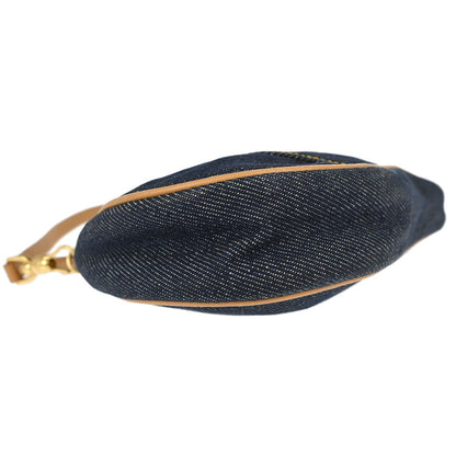 Christian Dior Vintage Saddle Denim, Navy, Denim, Handbag