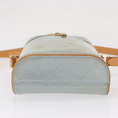 Louis Vuitton Sullivan Monogram Vernis, Blue, Patent Leather, Shoulder Bag