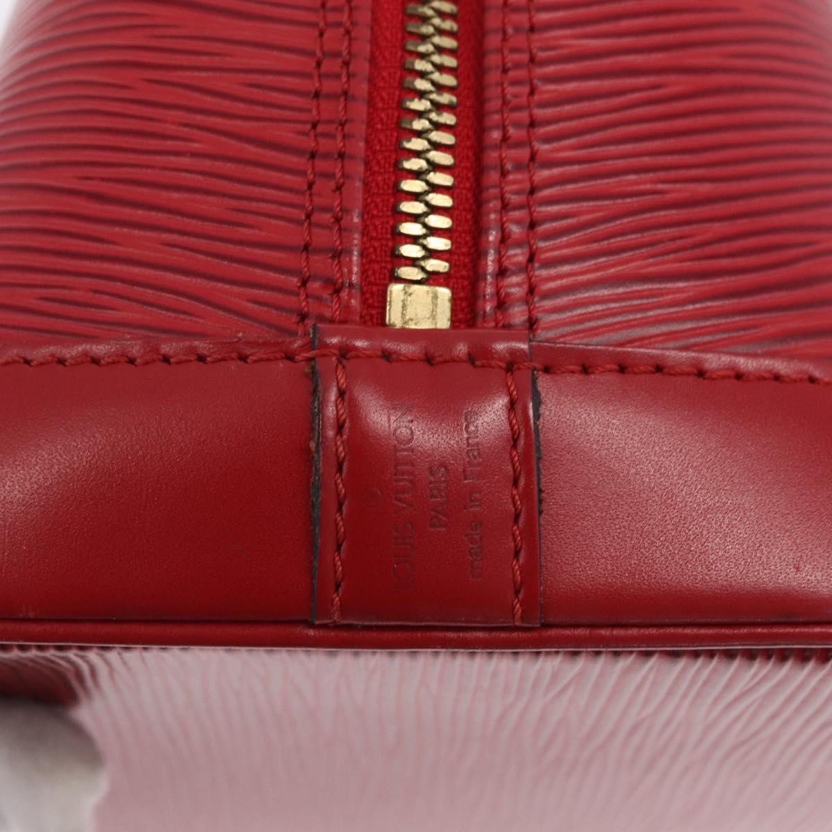 Louis Vuitton Alma Epi Leather, Red, Leather, Handbag