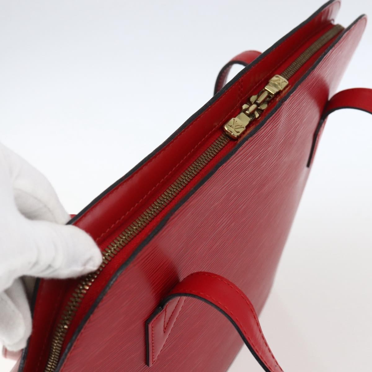 Louis Vuitton Lussac Epi Leather, Red, Leather, Shoulder Bag