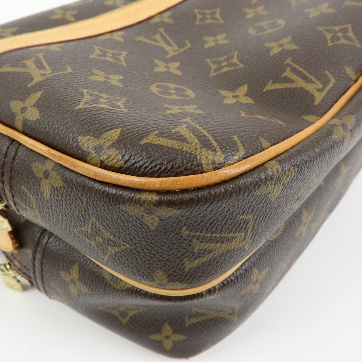 Louis Vuitton Reporter Monogram Canvas, Brown, Canvas, Shoulder Bag