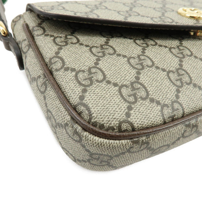Gucci Ophidia Envelope Flap GG Coated Canvas, Beige, Canvas, Shoulder Bag