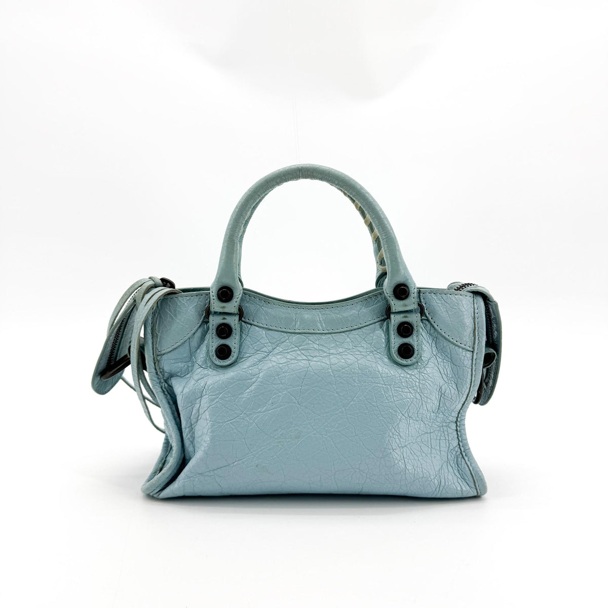 Balenciaga City Leather, Blue, Other, Handbag