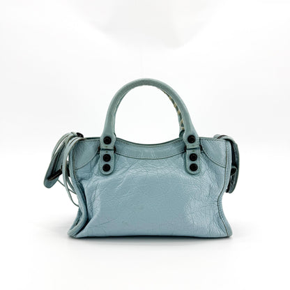 Balenciaga City Leather, Blue, Other, Handbag