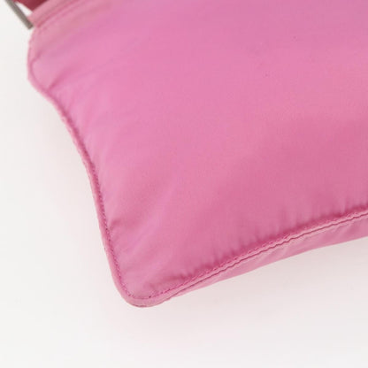 Prada Front Pocket Messenger Tessuto, Pink, Nylon, Shoulder Bag