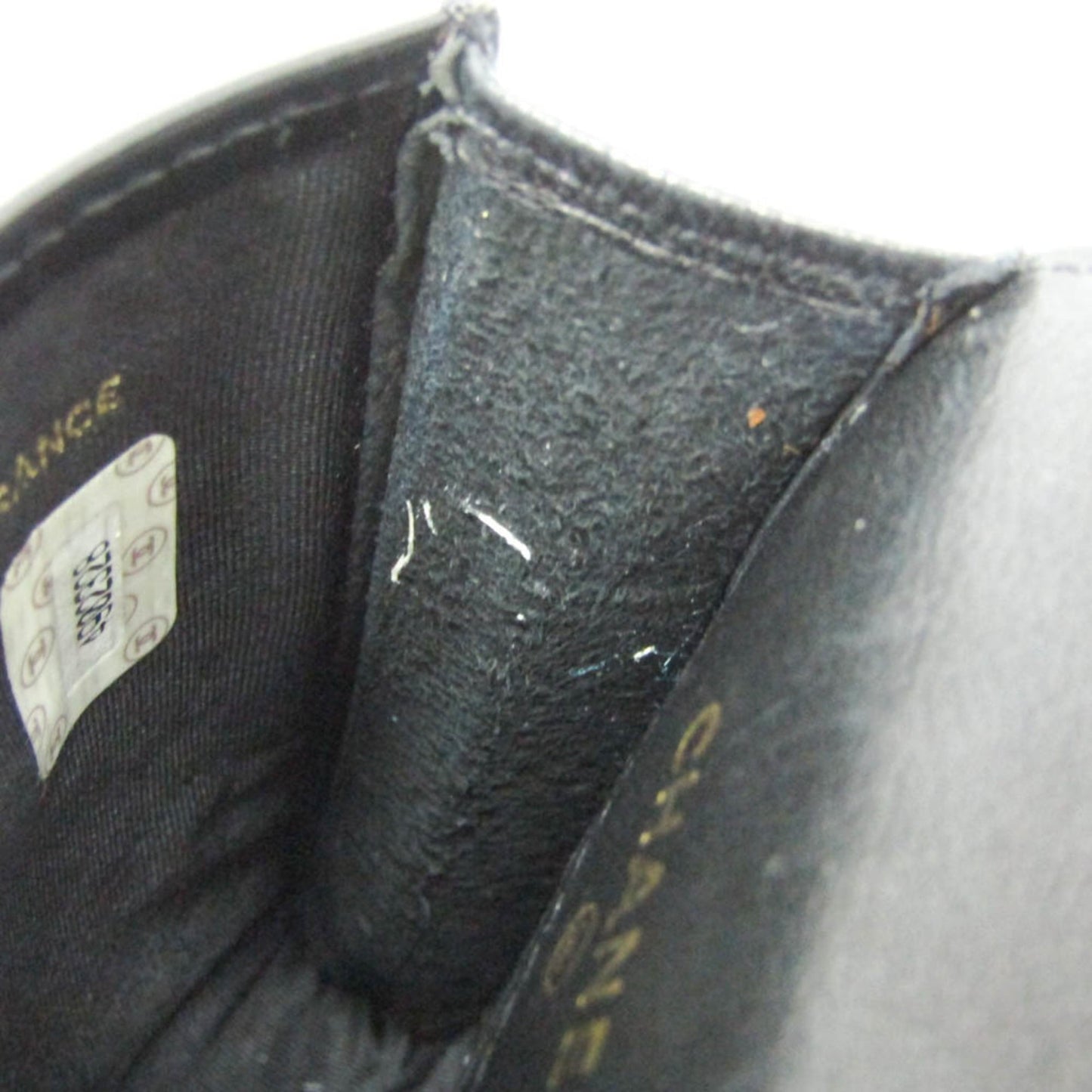 Chanel Key Pouch Patent, Black, Leather, Clutch