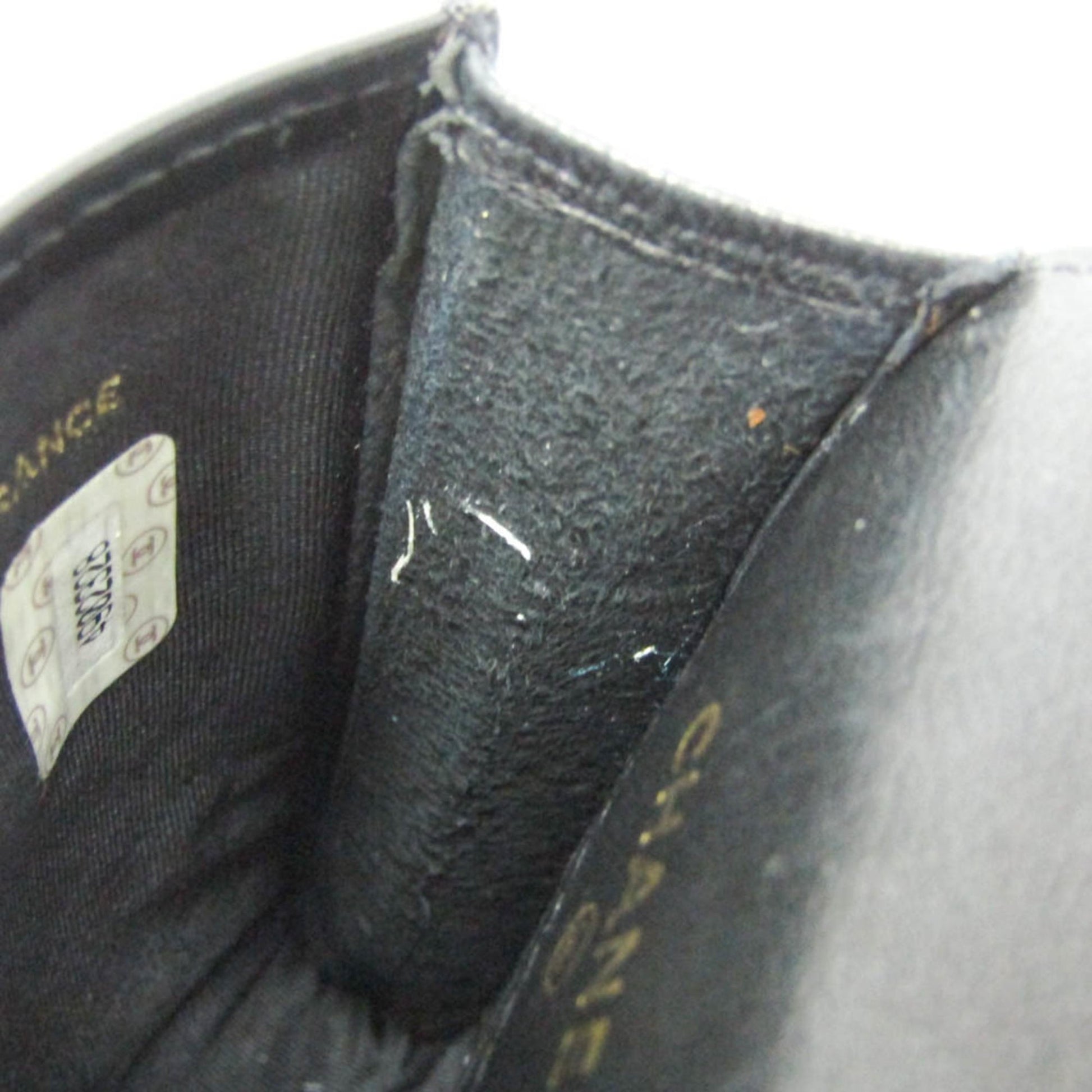 Chanel Key Pouch Patent, Black, Leather, Clutch