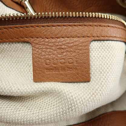 Gucci Soho Chain Strap Leather, Brown, Leather, Shoulder Bag