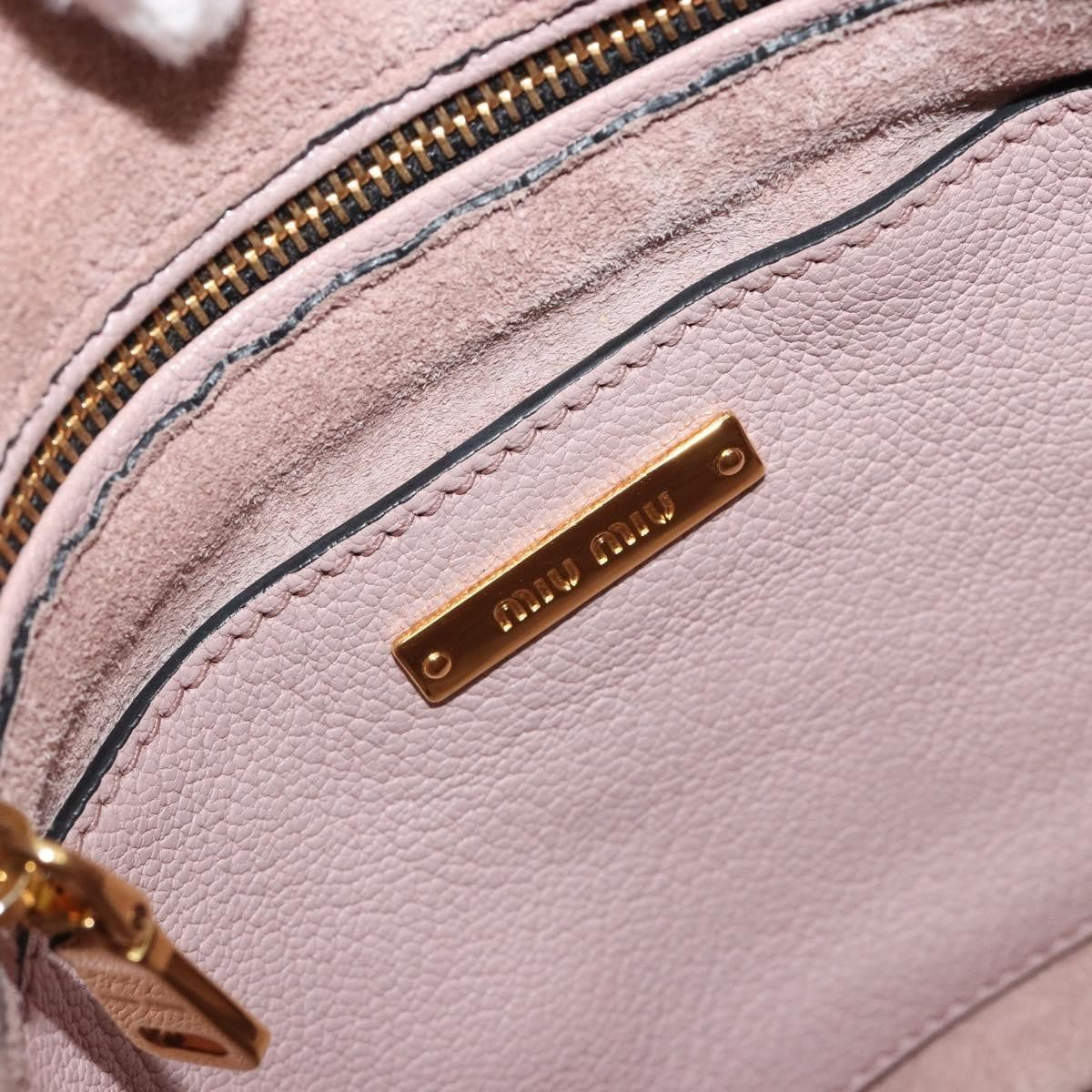 Miu Miu Madras Convertible Hobo Leather, Pink, Leather, Shoulder Bag